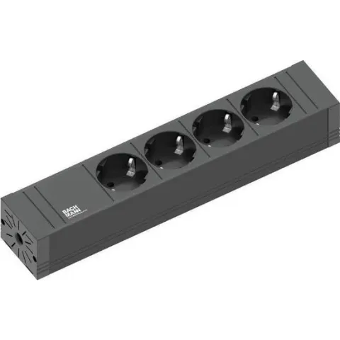 Bachmann 420.0017 Binnen 4AC-uitgang(en) 2m Zwart power uitbreiding