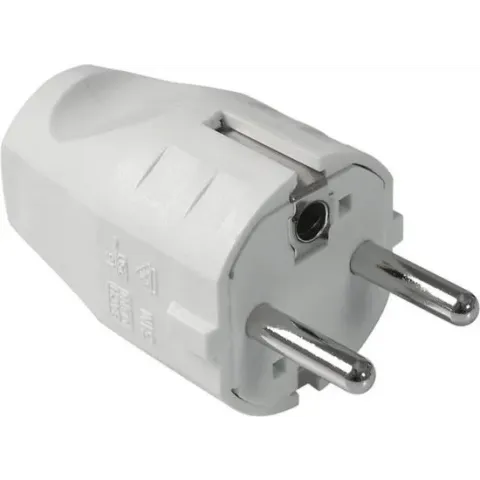 Bachmann stekker - geaard - wit - BE/NL