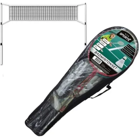 Badminton set - Voor 4 personen - Incl. net & toebehoren