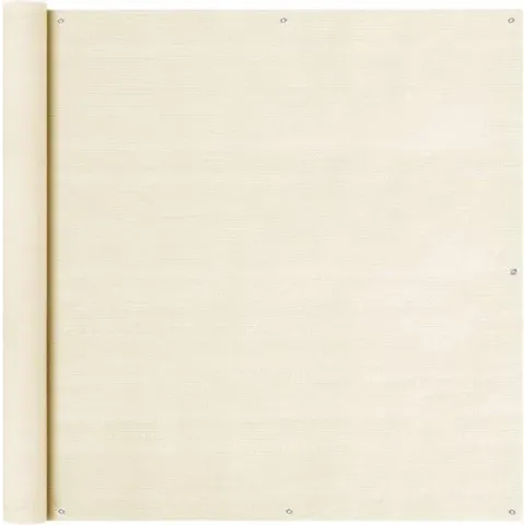 Balkonscherm 120x300 cm HDPE crème