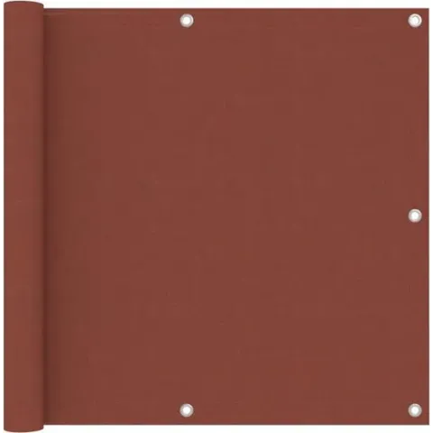 Balkonscherm 90x300 cm oxford stof terracotta