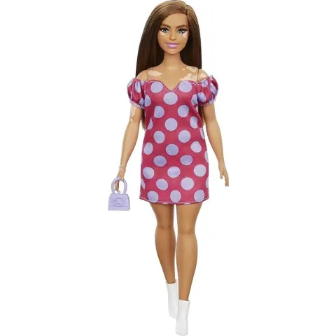 Barbie Fashionista Pop - Gestippeld jurkje