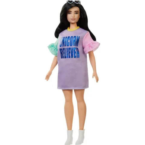 Barbie Fashionistas Curvy Met Lang Bruin Haar - Barbiepop