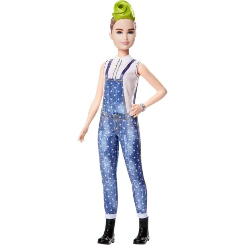 Barbie Fashionistas Tall Met Groene Hanenkam - Barbiepop
