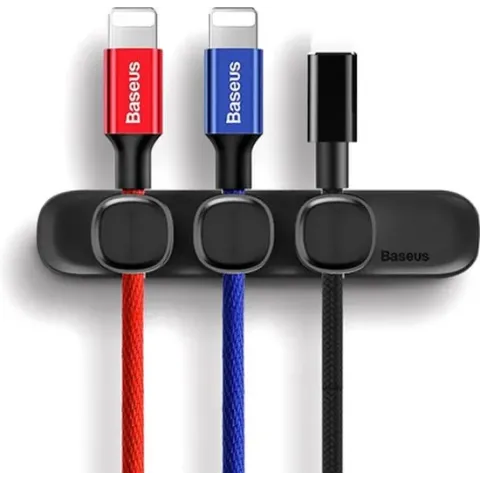 Baseus Peas Magnetische Cable Organizer Cable Clip - Zwart