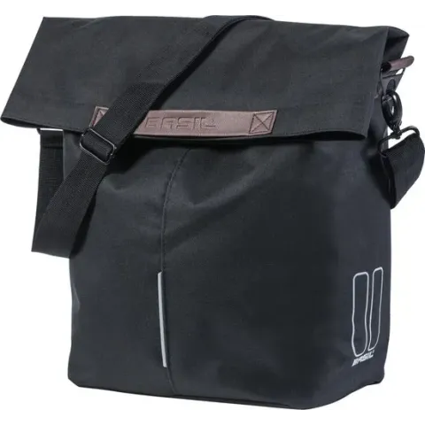 Basil City Shopper  Fietstas - 16 liter - Zwart