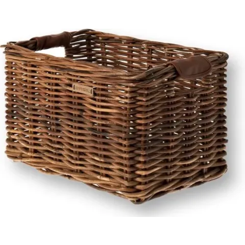 Basil Dorset Fietsmand - Medium - Voor - Rotan - 20 liter - Bruin