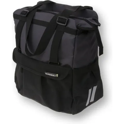 Basil Shopper XL Enkele Fietstas - 20 l - Zwart / Antraciet