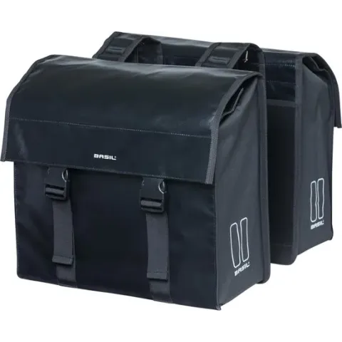 Basil Urban Load Dubbele Fietstas - 48 Liter - Zwart