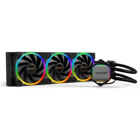 be quiet! Pure Loop 2 FX 360mm ARGB Water Cooler, 3 x Light Wings 120mm PWM ARGB High Speed Fan, Socket Intel: 1700 / 1200 / 2066 / 115X 2011(-3) Square ILM AMD: AM5 / AM4, ARGB-PWM Hub