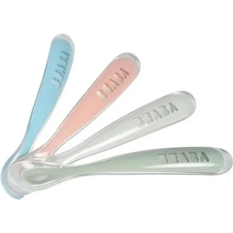 Béaba Lepel Voor 1e Maaltijd  4Stuks <br /> Eucalyptus