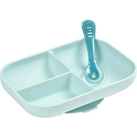 Béaba Siliconen Eetset Blauw