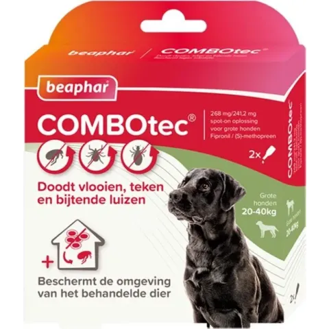 Beaphar COMBOtec Hond 20-40 kg - 2 pipetten