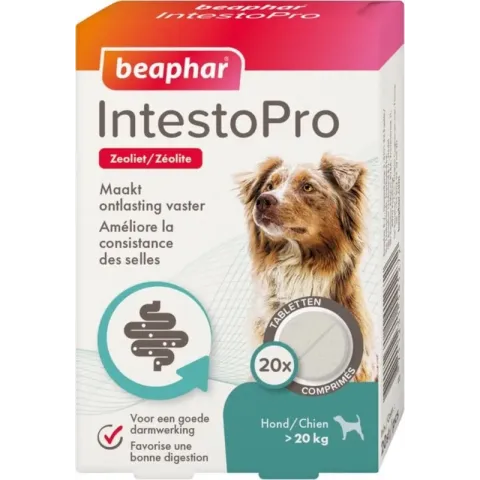 Beaphar IntestoPro Hond vanaf 20 kg 20 tabletten