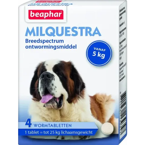 Beaphar Milquestra Hond - 4 Tabletten