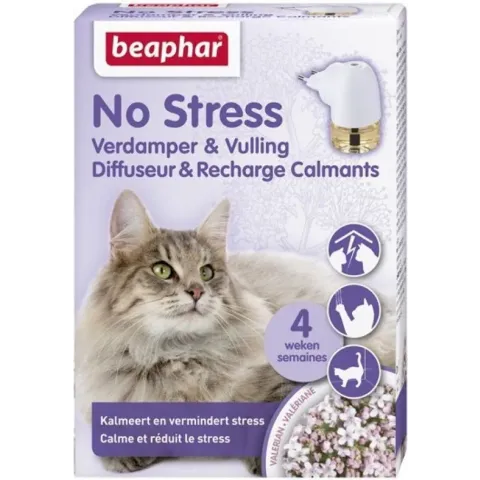 Beaphar No Stress Verdamper Kat - Antistressmiddel Met Vulling - 30 ml