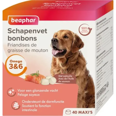Beaphar Schapenvet Bonbons Zalm - 245 g