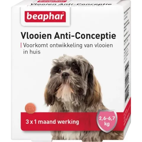 Beaphar Vlooien Anticonceptie - Kleine Hond 2.6-6.7 kg - 3 Tabletten