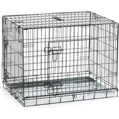 Beeztees 2 Deurs - Hondenbench - Zwart - 78x55x61 cm