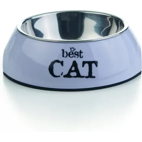Beeztees Best Cat - Kattenvoerbak - Paars - 14x4,5 cm