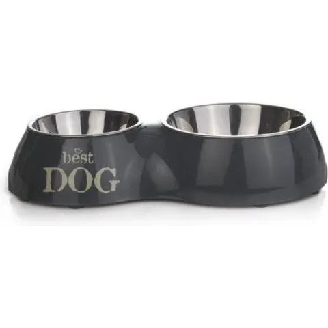 Beeztees Best Dog - Dinerset Hond - Grijs - 37x22 cm