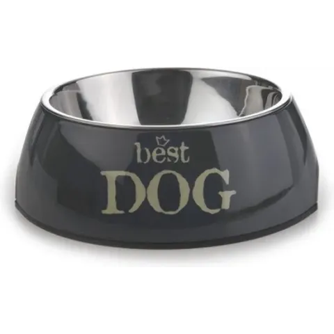 Beeztees Best Dog - Hondenvoerbak - Grijs - 14x4,5 cm