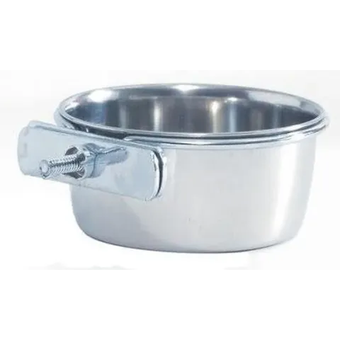 Beeztees CoopCup Inox+Schroef - Hondenvoerbak - 0,9L - 15 cm