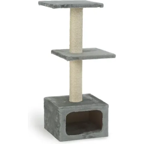 Beeztees Dora - Krabpaal - Grijs - 38 x 38 x 91 cm