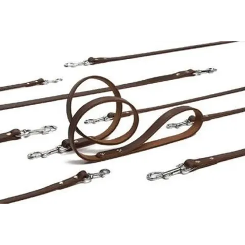 Beeztees Geniet Hondenriem - Bruin - 200 cm x 16 mm