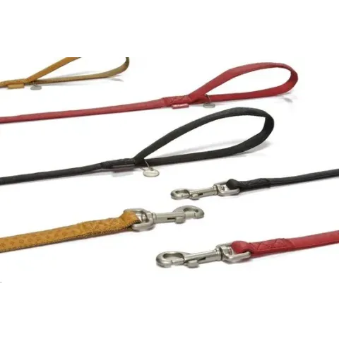 Beeztees Hondenriem - Mac Leather - Rood - M - 120 cm x 20 mm
