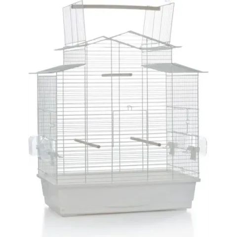 Beeztees Iza 3 Open Vogelkooi - Wit - 59 x 38 x 65 cm