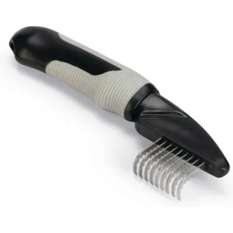 Beeztees Klittenkam Middel Hond Zwart - Grijs 19 cm