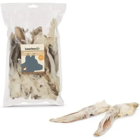 Beeztees konijnenoren met haar 200 gram