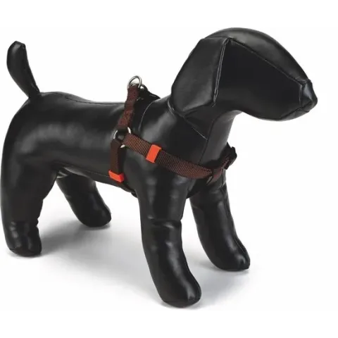 Beeztees nylon borsttuig uni donkerbruin 60-100 cm x 25 mm