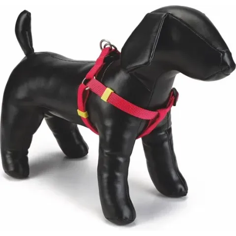 Beeztees nylon borsttuig uni roze 46-75 cm x 20 mm