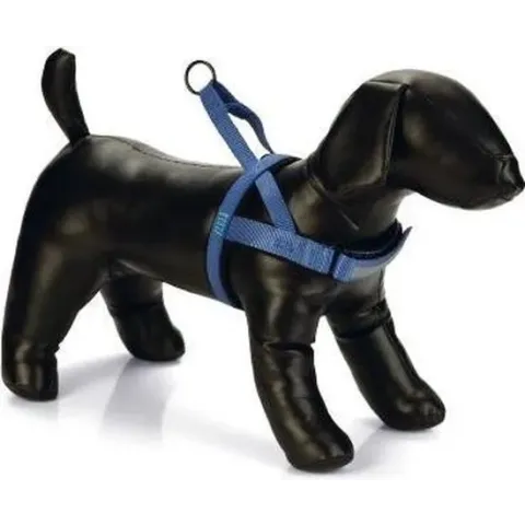 Beeztees Parinca Comfort Hondentuig Nylon Blauw 52- 62 cm x25 mm