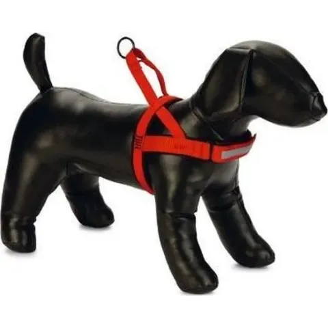 Beeztees Parinca Comfort Hondentuig Nylon - Rood - 52-62 cm x 25 mm