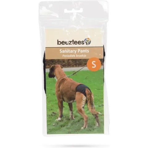 Beeztees Periodiek Broekje - Hond - Zwart - S - 24-31 cm