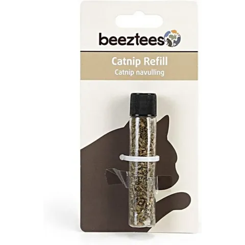 Beeztees plastic koker met Catnip navulling
