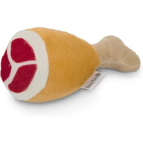 Beeztees pluche drumstick klein 12,5 cm