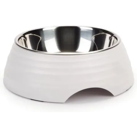 Beeztees Rimpu - Hondenvoerbak - Melamine - Wit - 22 cm