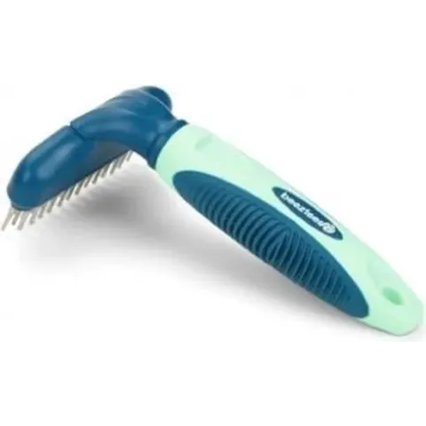 Beeztees roskam met dubbele rij roterende pennen breed. 15 cm