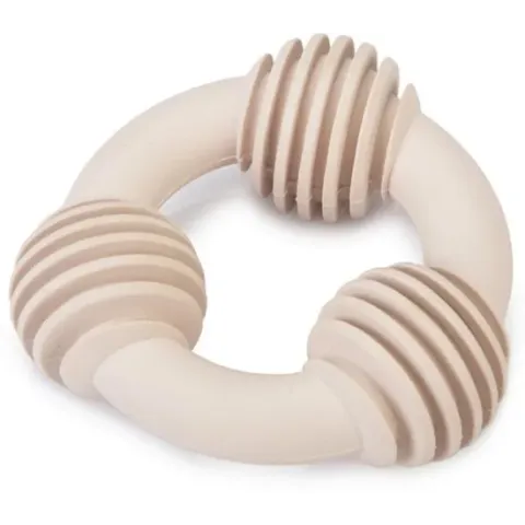 Beeztees rubber dental ring puppy roze 8 cm