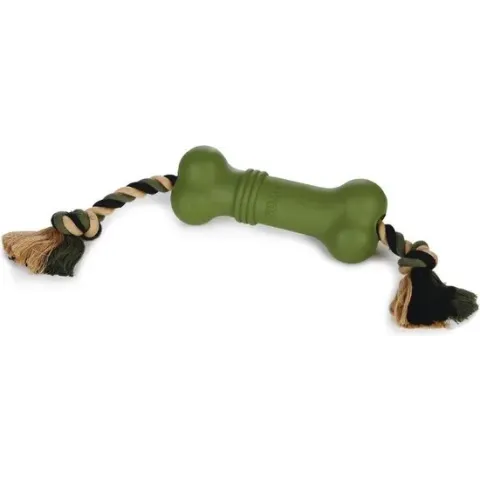 Beeztees Sumo Fit Bone - Hondenspeelgoed - Groen - 20 x 6 x 6 cm