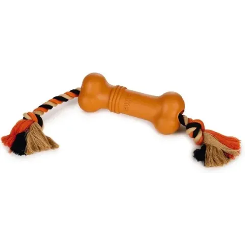 Beeztees Sumo Fit Bone - Hondenspeelgoed - Oranje - 20 x 6 x 6 cm