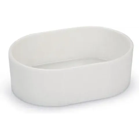 Beeztees vogelbakje plastic ovaal wit