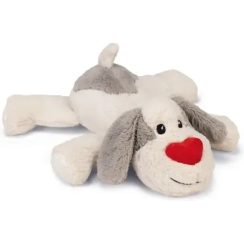 Beeztees XL-Knuffel Ties - Hondenspeelgoed - Pluche - Wit - 48x46x11 cm