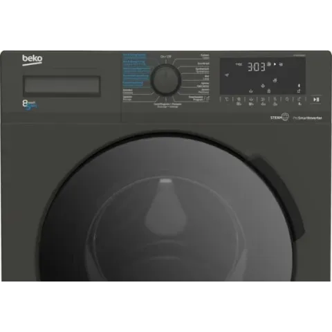 Beko HTV8716XMST - was/droogmachine - grijs - 8kg/5kg - 1400tpm