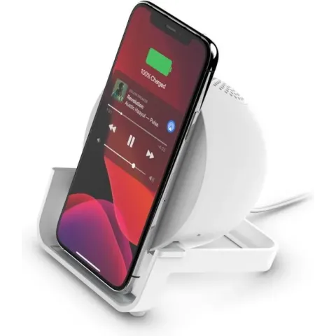 Belkin BOOST CHARGE - Luidspreker - draadloos oplader - Bluetooth - 3 Watt - Wit