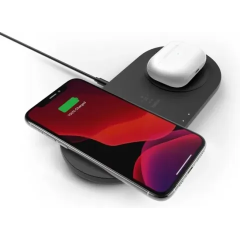 Belkin BOOST↑CHARGE™ - Draadloos 15W-laadstation - twee laadoppervlakken - Zwart